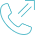 Icône de téléphone avec deux flèches obliques, représentant un appel sortant, un transfert ou une redirection d'appel.